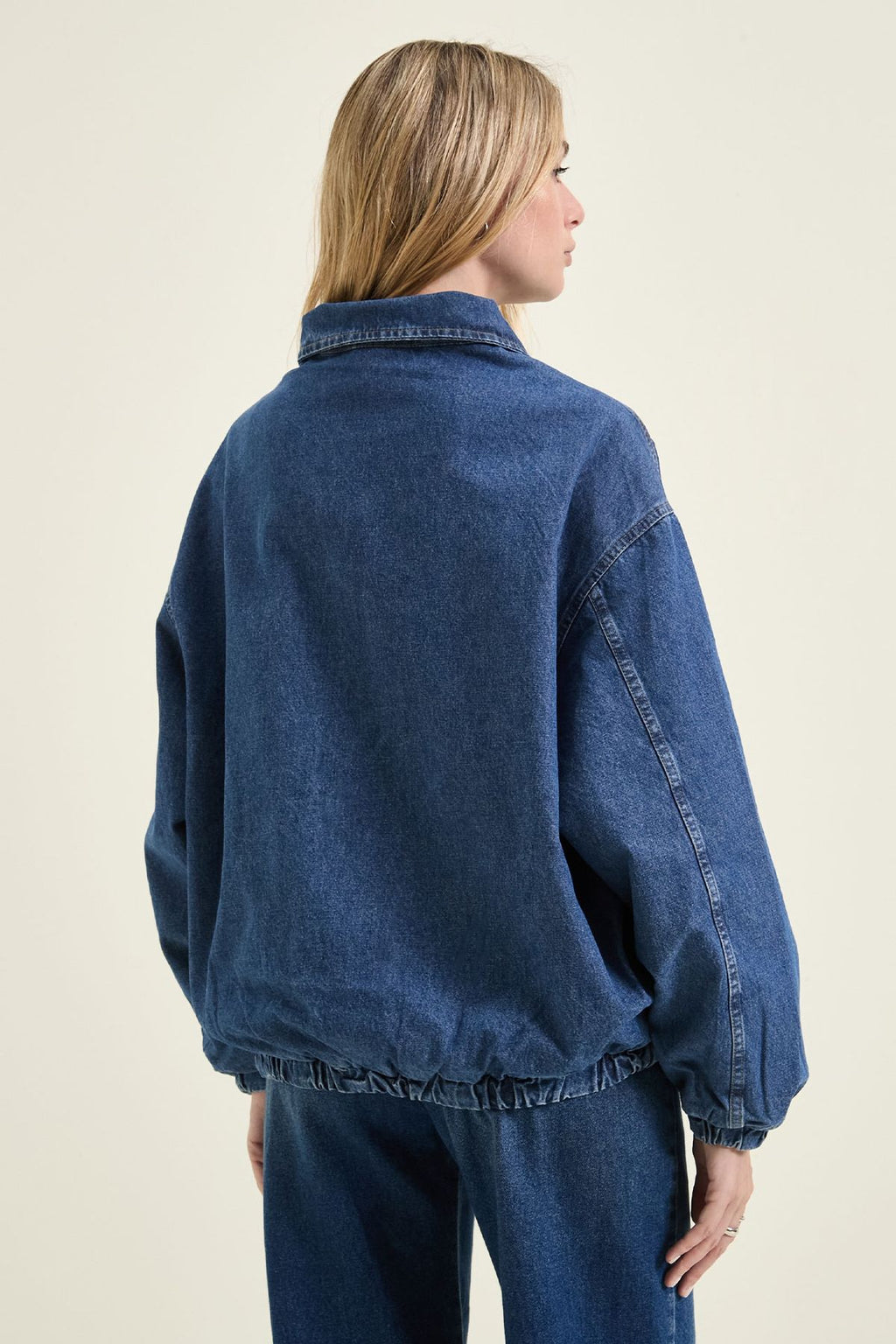 Campera Over Bomb Denim Blue