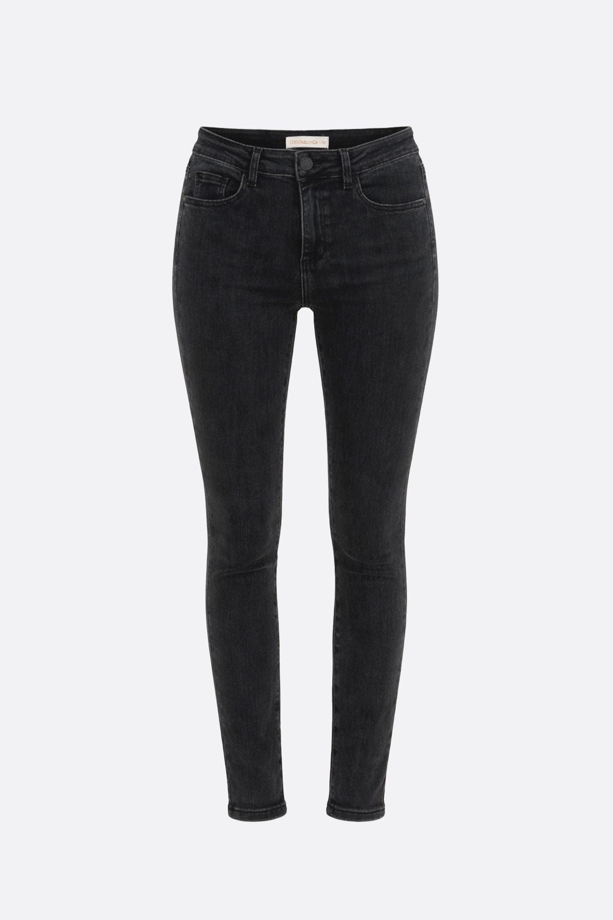 Skinny Mid Rise Black