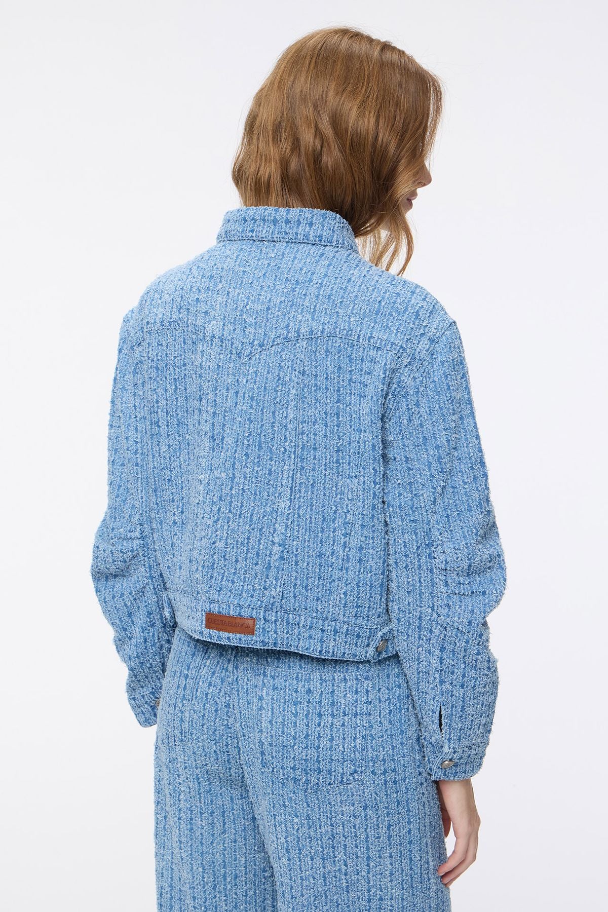 Campera Tweed Denim Blue