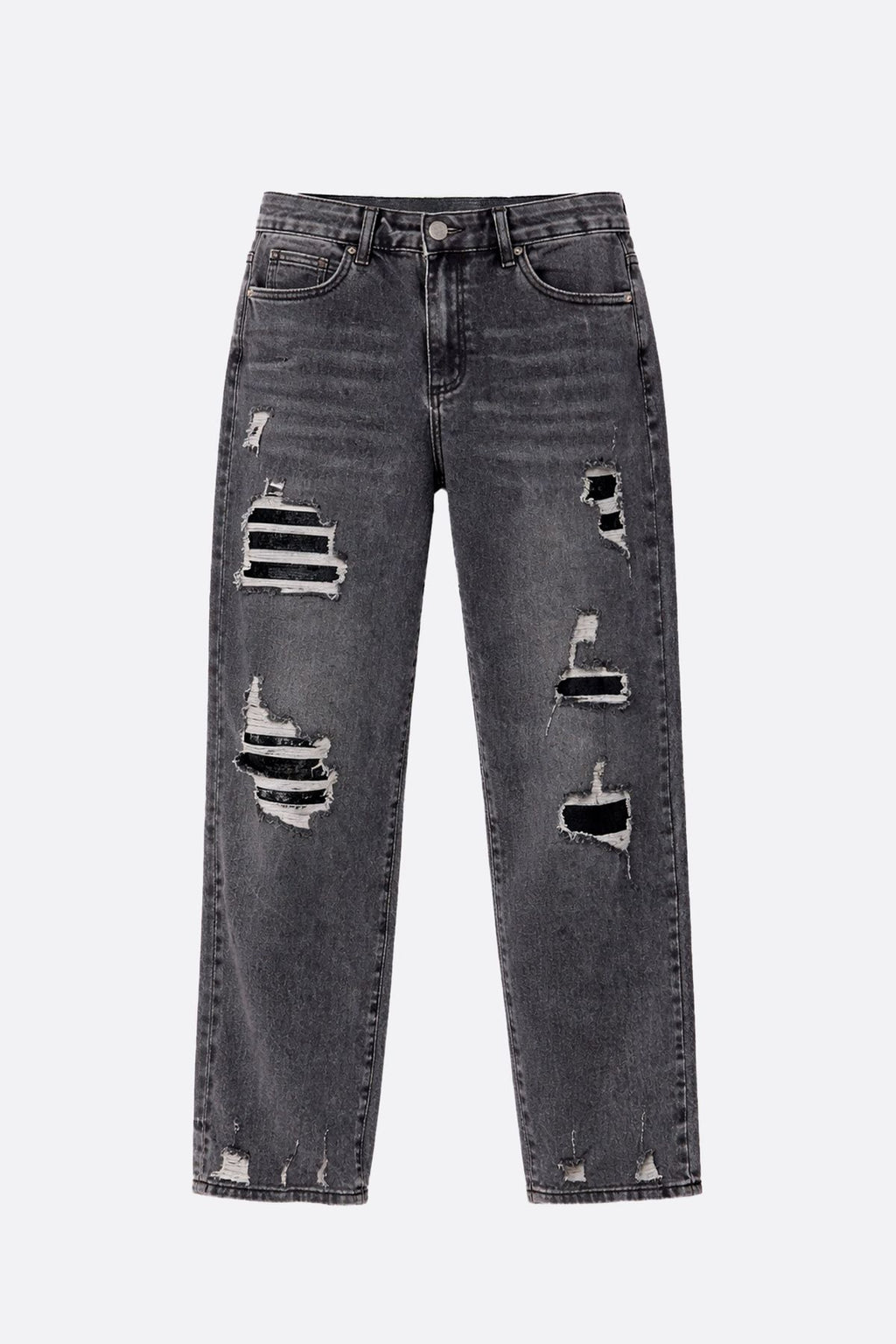 Straight Dark Grey Trash