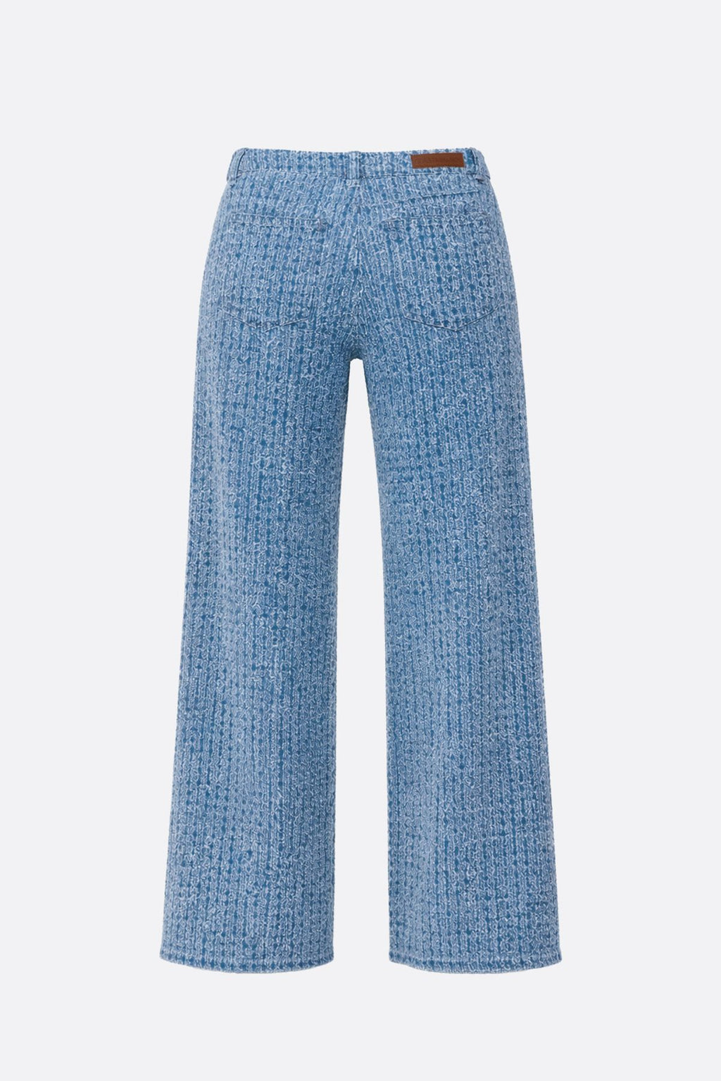 Wide Tweed Denim Blue