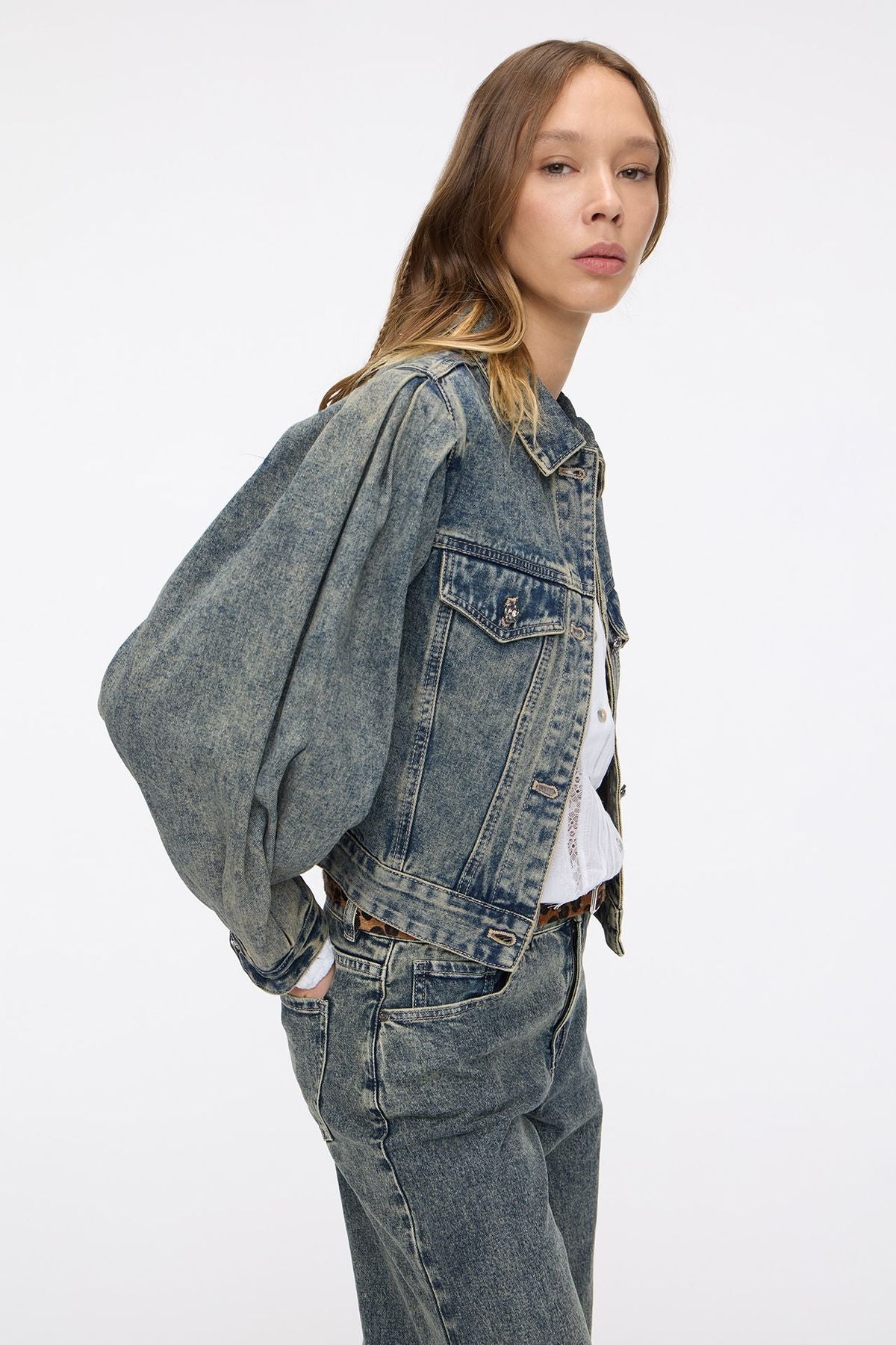 Campera Pleats Matizado
