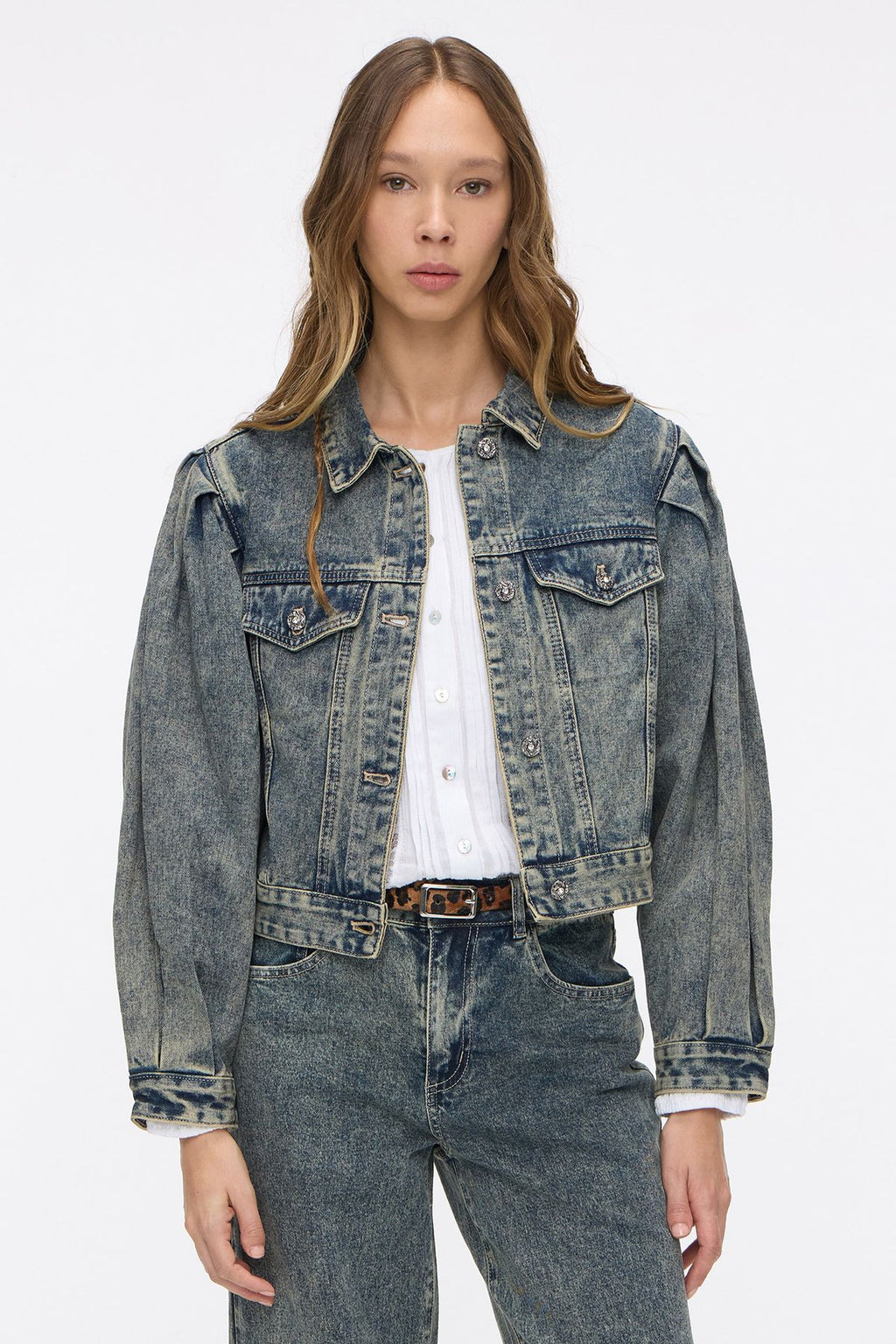 Campera Pleats Matizado