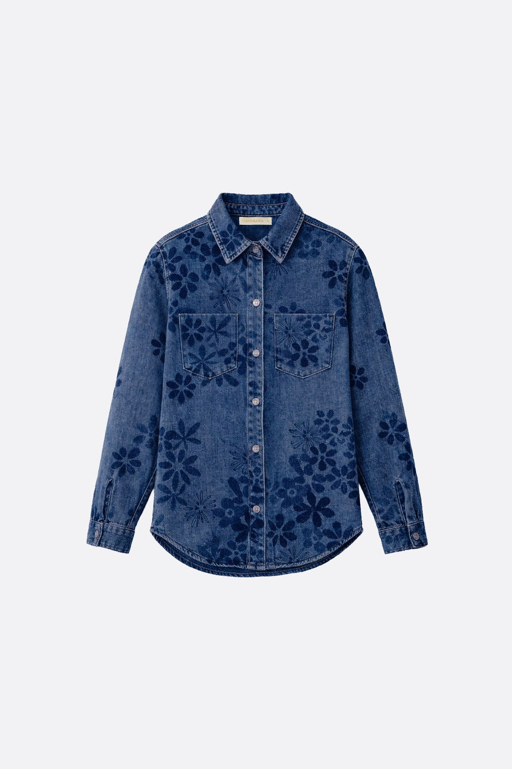 Camisaco Jacquard Denim Blue