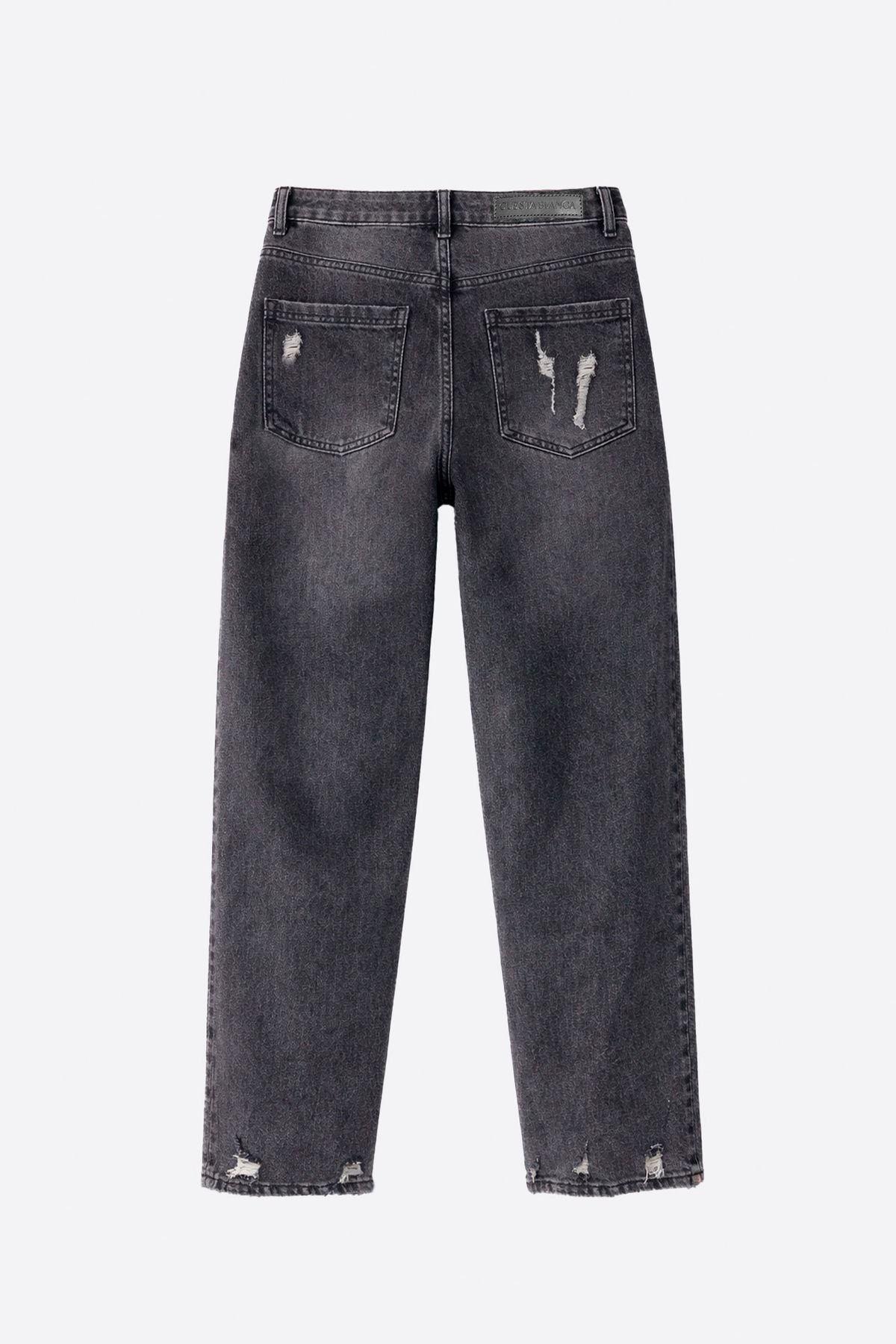 Straight Dark Grey Trash