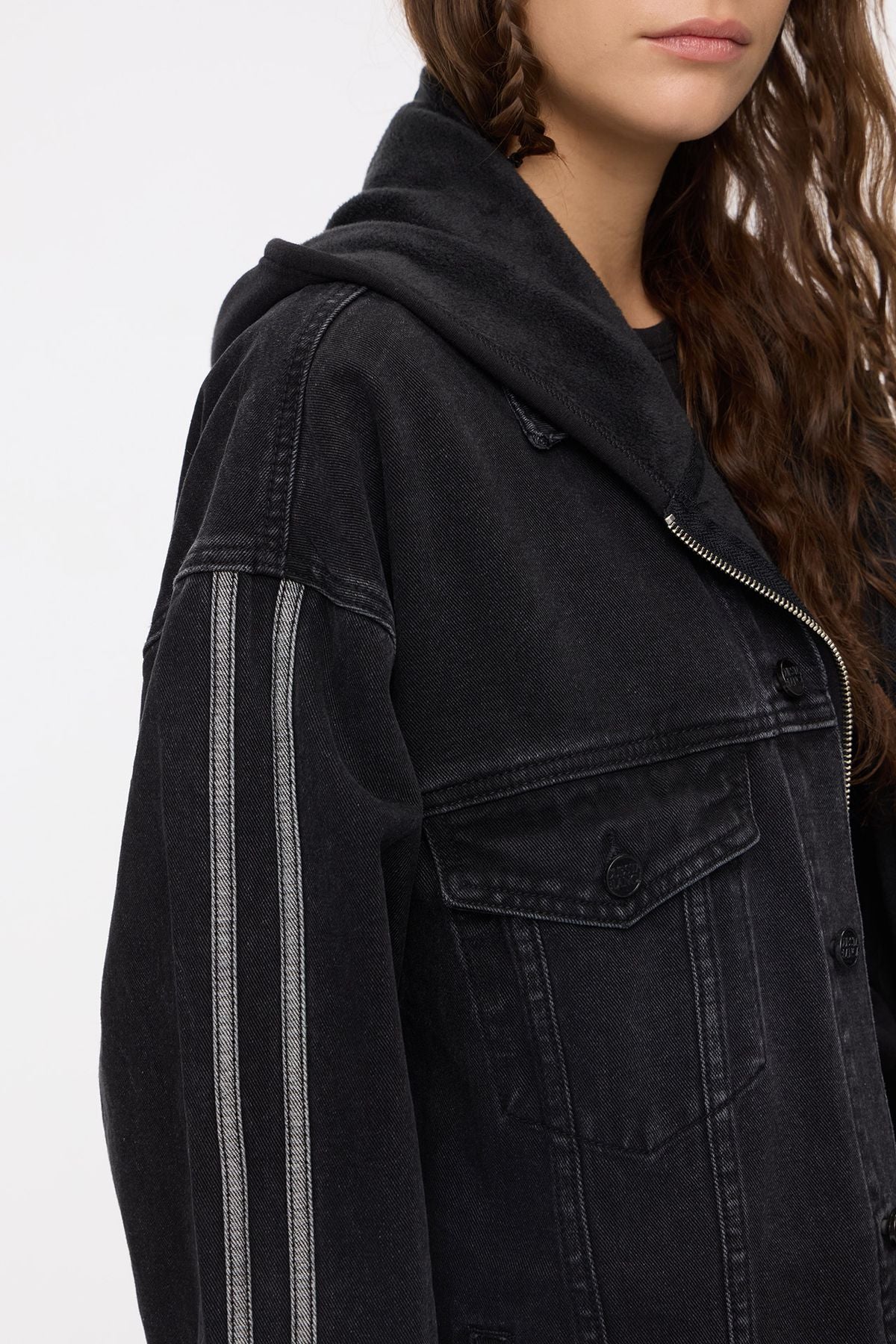 Campera Stripes Black