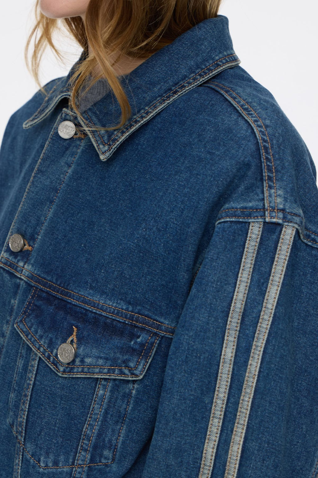 Campera Stripes Vintage Blue