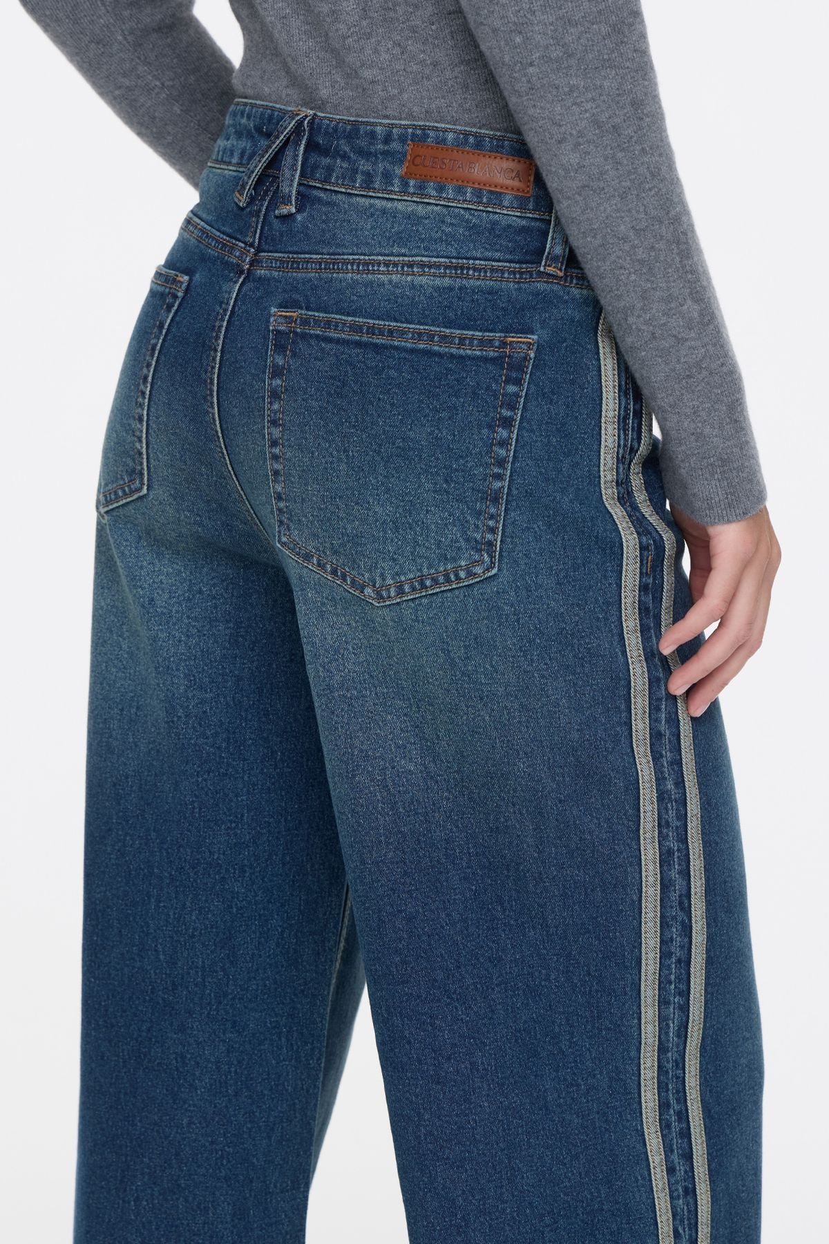 Wide Stripes Vintage Blue