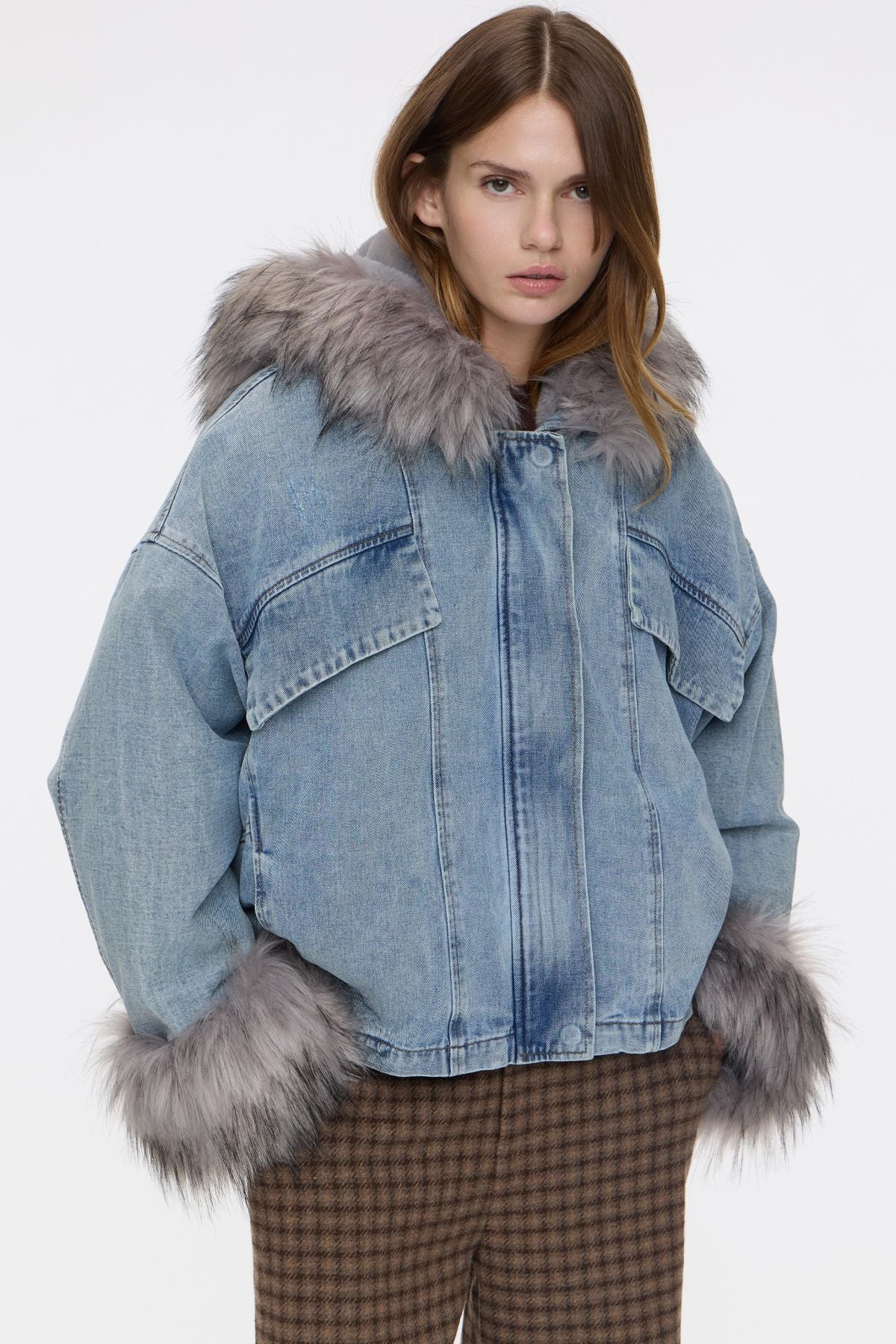 Campera Over Glam Deep Blue