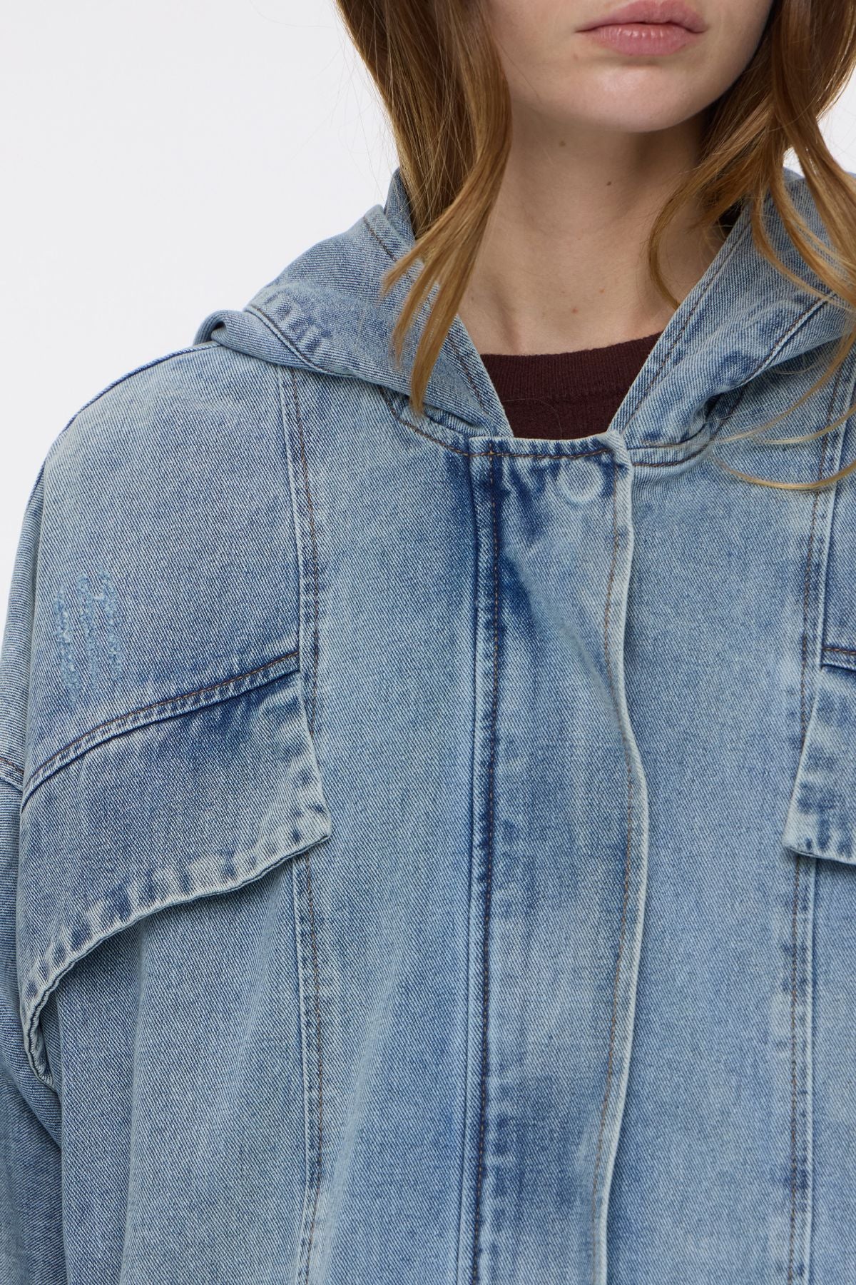 Campera Over Glam Deep Blue
