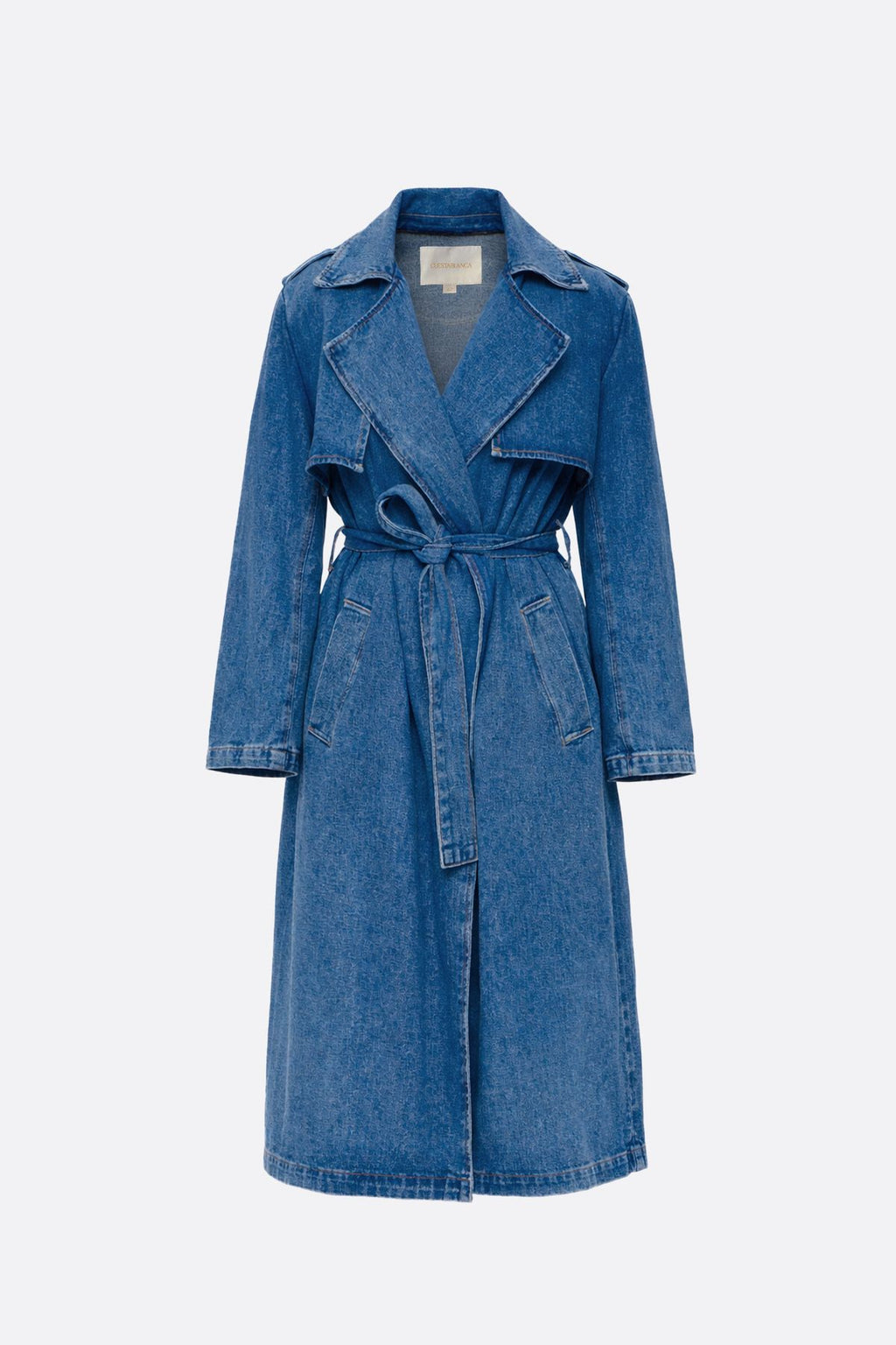 Trench Trendy Denim Blue