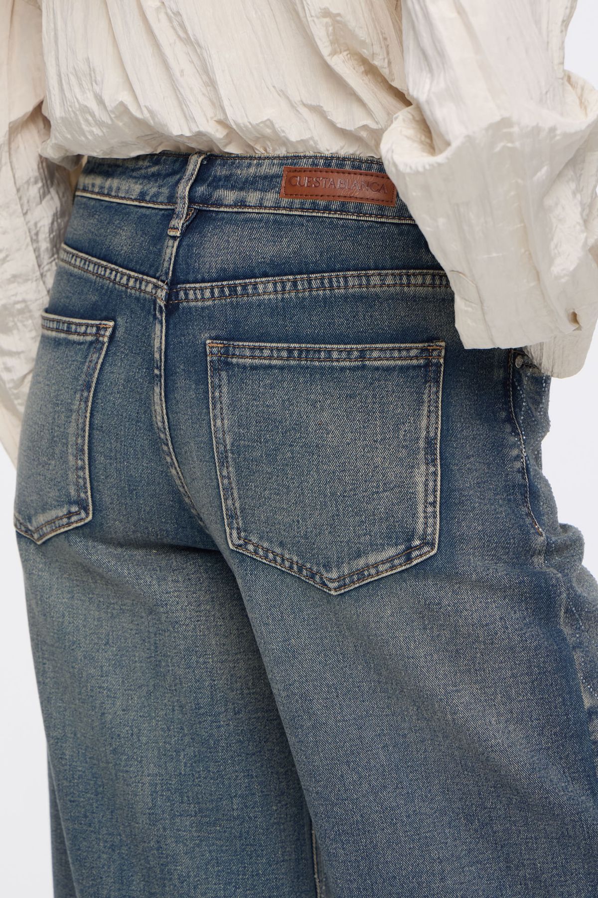 Wide Rombos Vintage Blue
