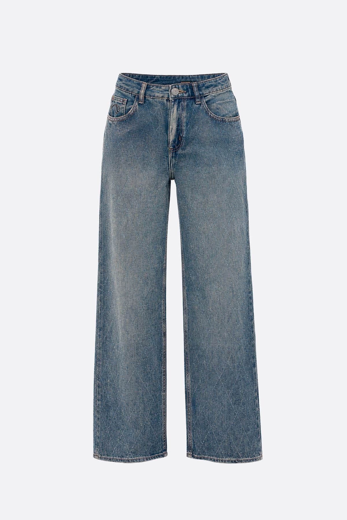 Wide Rombos Vintage Blue