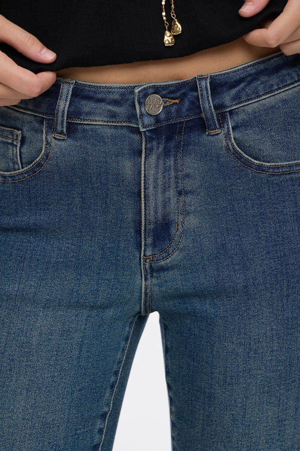 Oxford Flared Matizado Blue