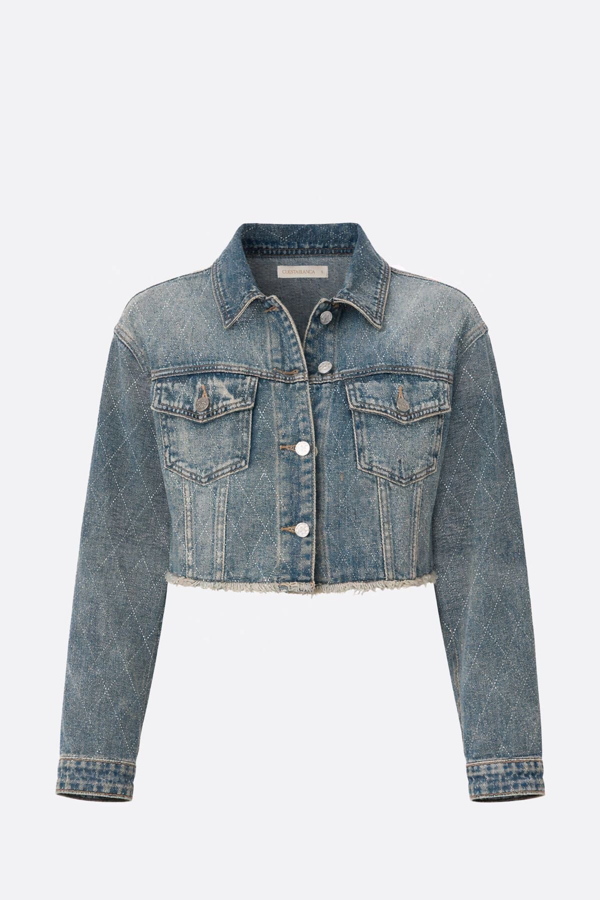 Campera Rombos Vintage Blue